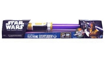 Star Wars Spada Laser Telescopica Elettronica Mace Windu