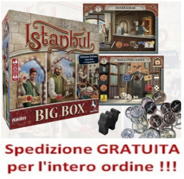 Istanbul Big Box in italiano + espansioni + promo e cammello + monete
