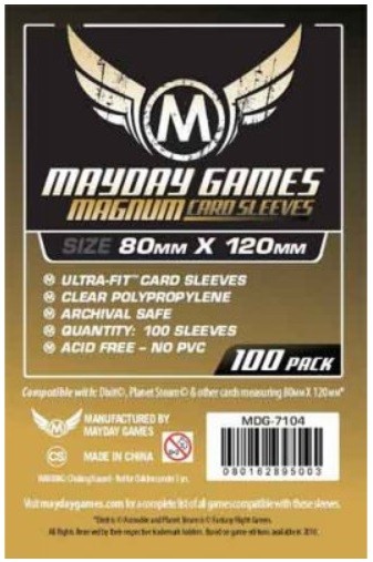 100 Bustine MAYDAY Magnum Gold 80x120 mm