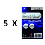 SOTTOCOSTO: 5 pacchi da 100 Bustine protettive Sapphire formato 59x92mm