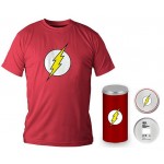 T-Shirt Dc Comics Flash Logo Red Boy Deluxe (Taglia Extra Large - XL)