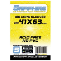 100 Bustine protettive Sapphire formato 41x63mm