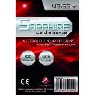 100 Bustine protettive Sapphire formato 43x66mm