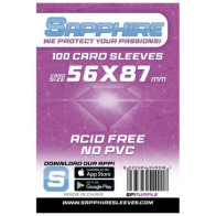 100 Bustine protettive Sapphire formato 56x87mm
