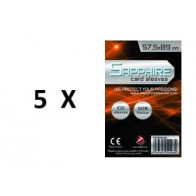 SOTTOCOSTO: 5 pacchi da 100 Bustine protettive Sapphire formato 57,5x89mm