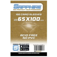 100 Bustine protettive Sapphire formato 65x100mm