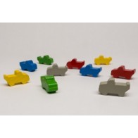 Lorries truck with cargo hold (1 pezzo) - Rosso