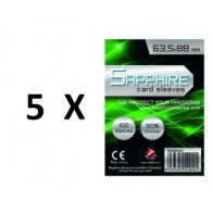SOTTOCOSTO: 5 pacchi da 100 Bustine protettive Sapphire formato 63,5x88mm