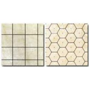 Battlemat 2 Lati - Quadrati e Esagoni 25,4mm (1")