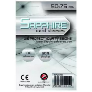 100 Bustine protettive Sapphire formato 50x75mm