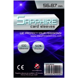 100 Bustine protettive Sapphire formato 56x87mm