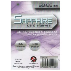 100 Bustine protettive Sapphire formato 59x86mm