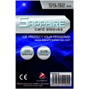 100 Bustine protettive Sapphire formato 59x92mm