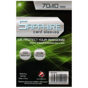 100 Bustine protettive Sapphire formato 70x110mm