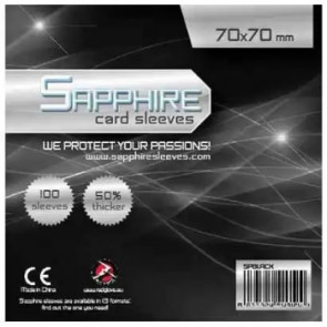 100 Bustine protettive Sapphire formato 70x70mm