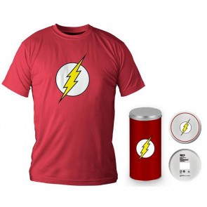T-Shirt Dc Comics Flash Logo Red Boy Deluxe (Taglia Medium)