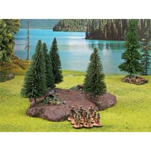 Foresta su base con 10 alberi